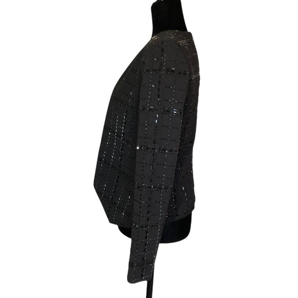 Michael Michael Kors Open-Front Beaded Blazer - Picture 8 of 12